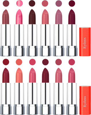

Rythmx Creamy Matte Lipstick 014(Nude, Dark Pink, Coffee, Orange Fever, Plum, Maroon, Radish Maroon, Light Orange, Peach, Brick Red, Peach, Magenta, 48 g)