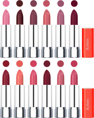 

Rythmx Creamy Matte Lipstick 007(Pink, Cherry, Purple, Orange Fever, Plum, Maroon, Radish Maroon, Light Orange, Peach, Brick Red, Peach, Magenta, 48 g)