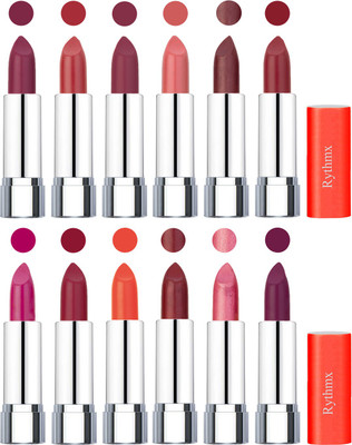 

Rythmx Creamy Matte Lipstick 013(Dark Purple, Coral, Mauve, Matelic Peach, Matelic Coffee, Red, Dark Pink, Maroon Rebel, Orange, Matelic Mauve, Matelic Pink, Dark Purple, 48 g)