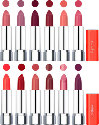 

Rythmx Creamy Matte Lipstick 015(Orange Fever, Plum, Maroon, Radish Maroon, Light Orange, Peach, Orange, Red, Peach, Matelic Mauve, Matelic Pink, Dark Purple, 48 g)
