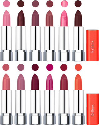 

Rythmx Creamy Matte Lipstick 007(Pink, Cherry, Purple, Nude, Dark Pink, Coffee, Orange Fever, Plum, Maroon, Dark Pink, Maroon Rebel, Orange, 48 g)
