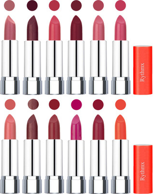 

Rythmx Creamy Matte Lipstick 005(Nude, Maroon, Rose, Brick Red, Peach, Magenta, Matelic Peach, Matelic Coffee, Red, Dark Pink, Maroon Rebel, Orange, 48 g)