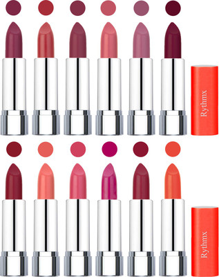 

Rythmx Creamy Matte Lipstick 012(Dark Purple, Coral, Mauve, Orange Fever, Plum, Maroon, Radish Maroon, Light Orange, Peach, Dark Pink, Maroon Rebel, Orange, 48 g)