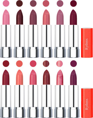 

Rythmx Creamy Matte Lipstick 008(Pink, Cherry, Purple, Orange Fever, Plum, Maroon, Radish Maroon, Light Orange, Peach, Matelic Mauve, Matelic Pink, Dark Purple, 48 g)