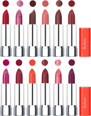 

Rythmx Creamy Matte Lipstick 011(Orange Red, Light Purple, Brown, Matelic Peach, Matelic Coffee, Red, Dark Pink, Maroon Rebel, Orange, Matelic Mauve, Matelic Pink, Dark Purple, 48 g)