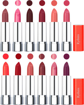 

Rythmx Creamy Matte Lipstick 014(Nude, Dark Pink, Coffee, Radish Maroon, Light Orange, Peach, Orange, Red, Peach, Matelic Mauve, Matelic Pink, Dark Purple, 48 g)