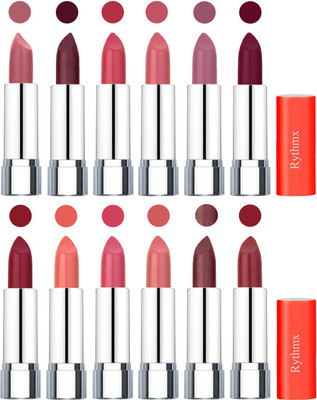 

Rythmx Creamy Matte Lipstick 004(Nude, Maroon, Rose, Orange Fever, Plum, Maroon, Radish Maroon, Light Orange, Peach, Matelic Peach, Matelic Coffee, Red, 48 g)