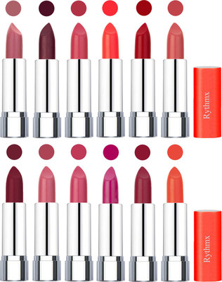 

Rythmx Creamy Matte Lipstick 005(Nude, Maroon, Rose, Orange, Red, Peach, Brick Red, Peach, Magenta, Dark Pink, Maroon Rebel, Orange, 48 g)