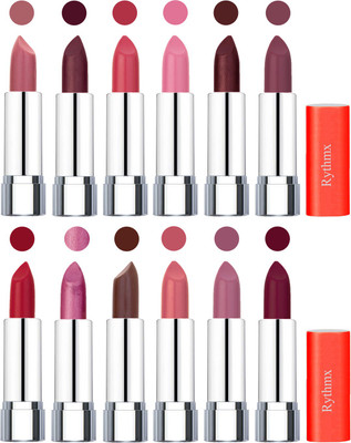 

Rythmx Creamy Matte Lipstick 001(Nude, Maroon, Rose, Pink, Cherry, Purple, Orange Red, Light Purple, Brown, Orange Fever, Plum, Maroon, 48 g)