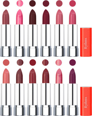 

Rythmx Creamy Matte Lipstick 015(Nude, Dark Pink, Coffee, Brick Red, Peach, Magenta, Matelic Peach, Matelic Coffee, Red, Matelic Mauve, Matelic Pink, Dark Purple, 48 g)