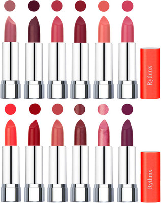 

Rythmx Creamy Matte Lipstick 004(Nude, Maroon, Rose, Radish Maroon, Light Orange, Peach, Orange, Red, Peach, Matelic Mauve, Matelic Pink, Dark Purple, 48 g)