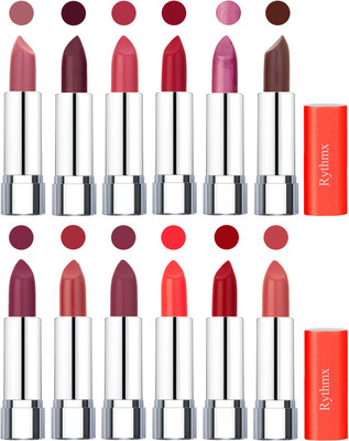 

Rythmx Creamy Matte Lipstick 002(Nude, Maroon, Rose, Orange Red, Light Purple, Brown, Dark Purple, Coral, Mauve, Orange, Red, Peach, 48 g)