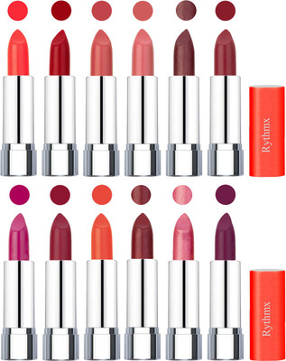 

Rythmx Creamy Matte Lipstick 016(Brick Red, Peach, Magenta, Matelic Peach, Matelic Coffee, Red, Dark Pink, Maroon Rebel, Orange, Matelic Mauve, Matelic Pink, Dark Purple, 48 g)