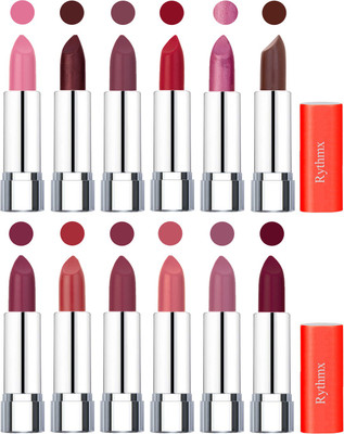 

Rythmx Creamy Matte Lipstick 005(Pink, Cherry, Purple, Orange Red, Light Purple, Brown, Dark Purple, Coral, Mauve, Orange Fever, Plum, Maroon, 48 g)