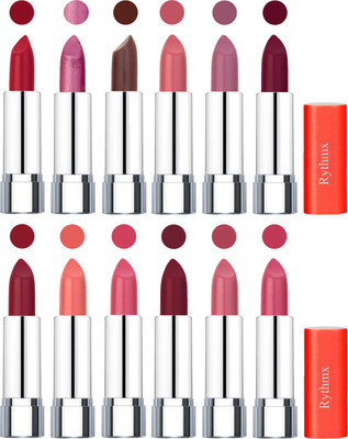 

Rythmx Creamy Matte Lipstick 010(Orange Red, Light Purple, Brown, Orange Fever, Plum, Maroon, Radish Maroon, Light Orange, Peach, Brick Red, Peach, Magenta, 48 g)