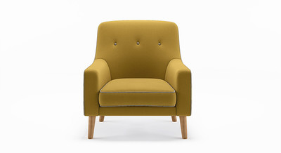 

Urban Ladder Hagen Solid Wood Lounger(Finish Color - Cornsilk Yellow)