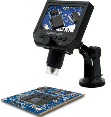 

VTech HD Digital Microscope - 600x Zoom, 4.3-Inch HD Display, Built-In Battery, FHD Video Recording, Timestamp, Motion Detection Microscope Slide Box