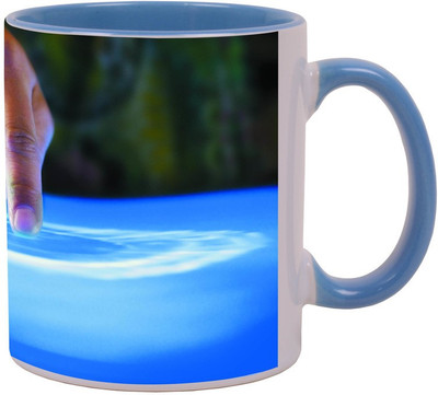 

Arkist tuch screen Blue Ceramic Mug(340 ml), Multicolor