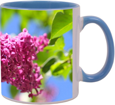 

Arkist lilac 3 Blue Ceramic Mug(340 ml), Multicolor
