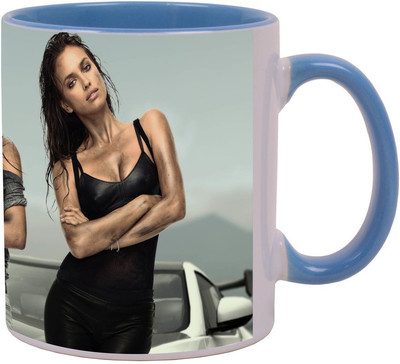 Arkist need for speed the run irina shayk and chrissy Blue Ceramic Mug(340 ml) available at flipkart for Rs.499