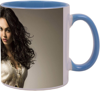 

Arkist megan fox new picture Blue Ceramic Mug(340 ml), Multicolor
