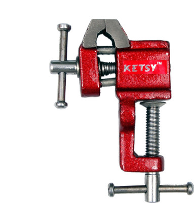 

ketsy Red Iron Cast Baby Vice - 25 mm with clamp … Hand Tool Kit(1 Tools)