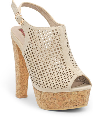 

Flat n Heels Women Beige Heels