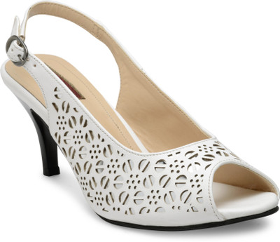 

Flat n Heels Women White Heels