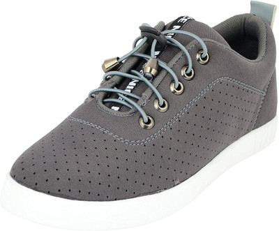

LeatherKraft Canvas Shoes For Men(Grey