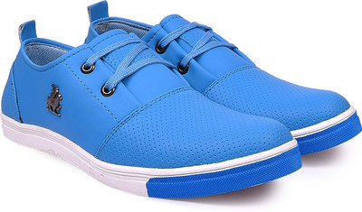 

Arthur Men's Blue PU Sneakers For Men(Blue