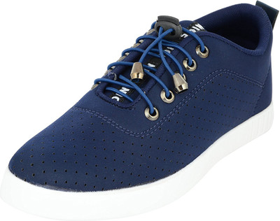 

LeatherKraft Canvas Shoes For Men(Blue