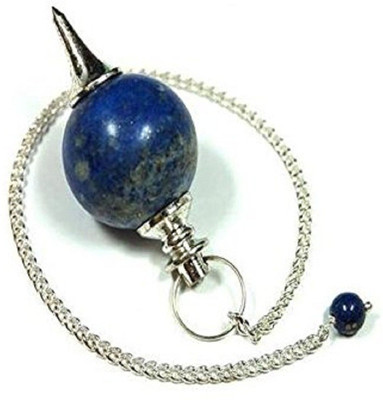 

Excel Blue Lapis Lazuli Gemstone Ball Healing Dowsing Reiki Chakra Charm Pendulum Chain Decorative Showpiece - 4 cm(Stoneware, Blue)
