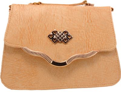 

PAGWIN Women Casual Beige PU Sling Bag