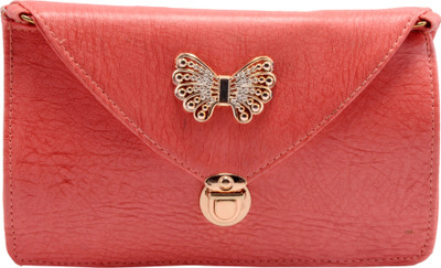 

PAGWIN Women Casual Orange PU Sling Bag
