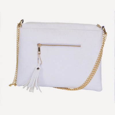 

aatoot Girls Evening/Party White PU Sling Bag