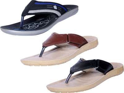 

Indistar Flip Flops, Black::maroon::black