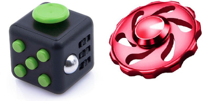 

Mayatra's Combo of -2 - Good Quality Stress Relief Fidget Cube & EDC(Green, Maroon)