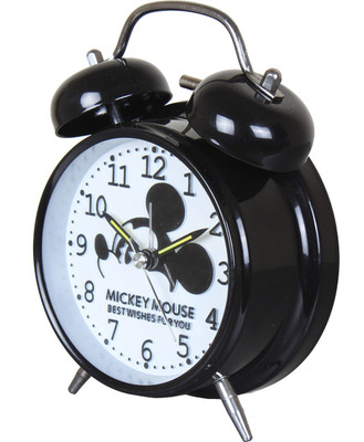 

RELEVANT Analog Twin Bell Alarm With LED Back Light Black Clock