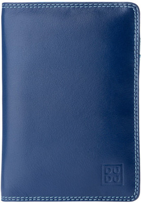 

dudu Women Casual Blue Genuine Leather Document Holder(3 Card Slots)