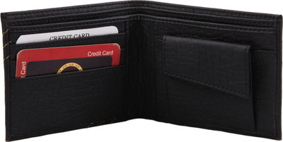 

uc Men Black Artificial Leather Wallet(3 Card Slots), Black-1126