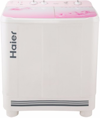 Haier 8 kg Semi Automatic Top Load White, Pink(HTW80-1159)
