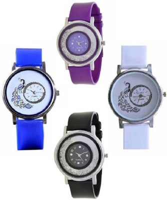 Infinity Enterprise multicolor stylist diamond studded Watch  - For Women   Watches  (Infinity Enterprise)