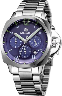 Megir 3006-Blue Analog Watch  - For Men   Watches  (Megir)