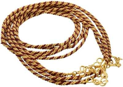 GOELX Necklace making metal doris Red & Gold connecting chains with end locks-pack of 6