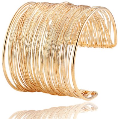 Shining Diva Alloy Gold-plated Cuff