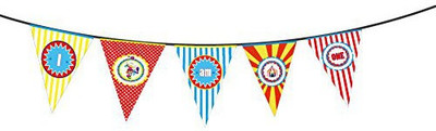

PARTY PROPZ CIRCUS BIRTHDAY DECORATION/AGE BUNTING ONE SET OF 1/CIRCUS PARTY SUPPLIES Banner(7 ft, Pack of 1)