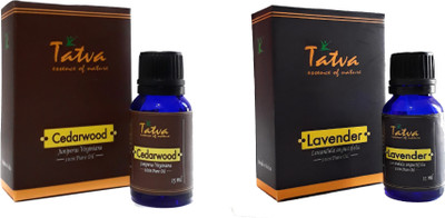 

Tatva 100% Pure Essential Oil- COMBO (Cedarwood 15ml & Lavender 15ml)(30 ml)