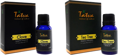 

Tatva 100% Pure Essential Oil- COMBO (Clove 15ml & Tea Tree 15ml)(30 ml)