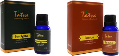 

Tatva 100% Pure Essential Oil- COMBO (Eucalyptus 15ml & Lemon 15ml)(30 ml)