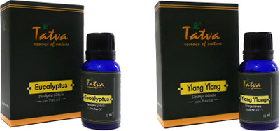 

Tatva 100% Pure Essential Oil- COMBO (Eucalyptus 15ml & Ylang Ylang 15ml)(30 ml)